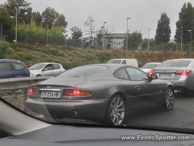 Aston Martin DB7 spotted in A86 highway, France