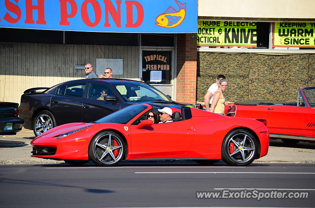Ferrari 458 Italia spotted in Detroit, Michigan