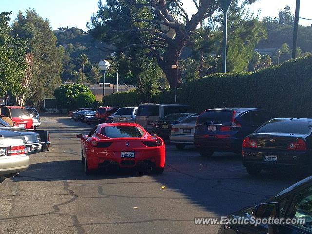 Ferrari 458 Italia spotted in Sherman Oaks, California