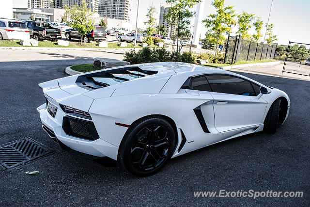 Lamborghini Aventador spotted in Toronto, Canada