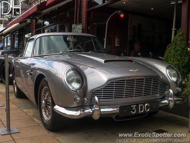 Aston Martin DB5 spotted in Wilmslow, United Kingdom