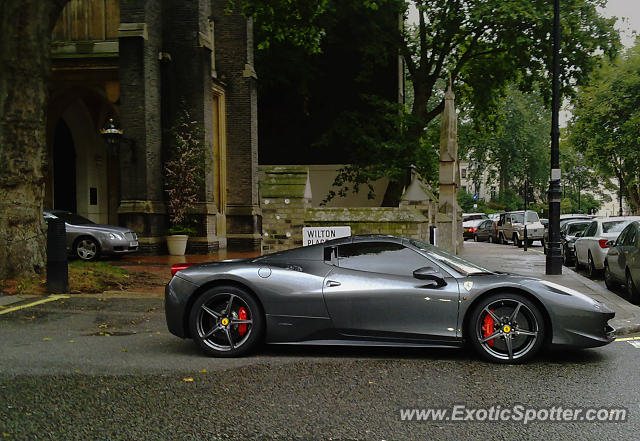 Ferrari 458 Italia spotted in London, United Kingdom