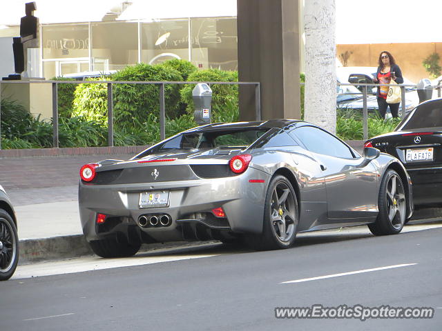 Ferrari 458 Italia spotted in Beverly Hills, California