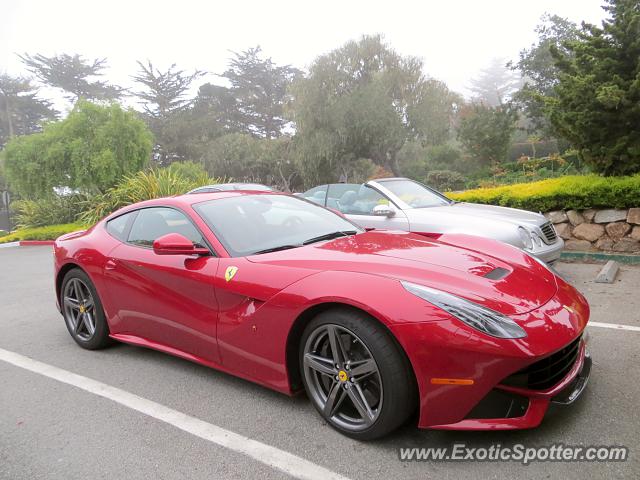 Ferrari F12 spotted in Pebble Beach, California