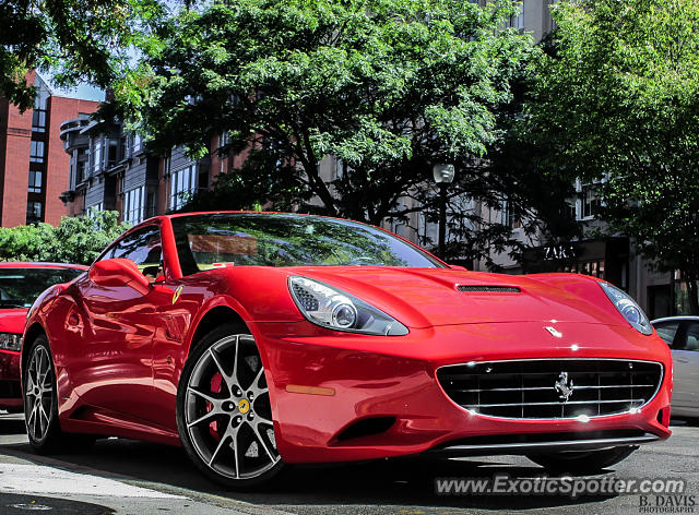 Ferrari California spotted in Boston, Massachusetts