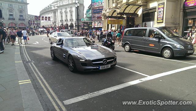 Mercedes SLS AMG spotted in London, United Kingdom
