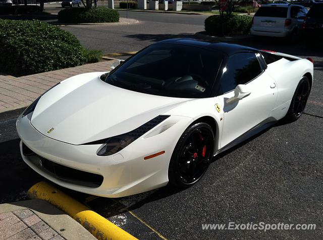 Ferrari 458 Italia spotted in Dallas, Texas
