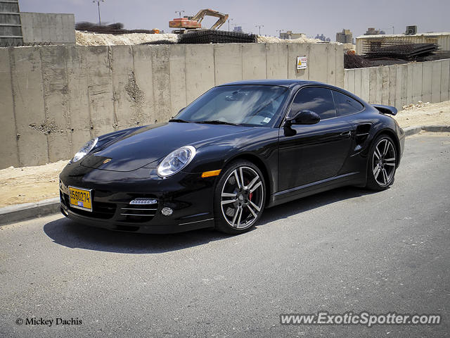 Porsche 911 Turbo spotted in Be'er Sheva, Israel