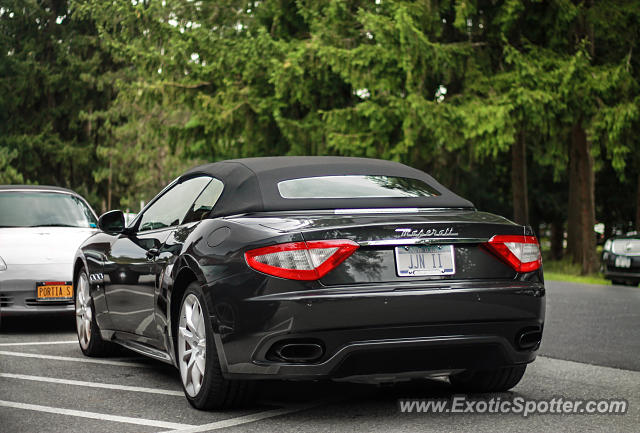 Maserati GranCabrio spotted in Saratoga Springs, New York