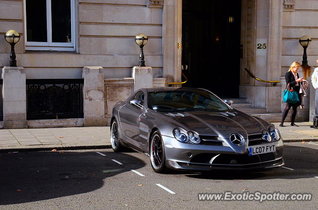 Mercedes SLR spotted in London, United Kingdom