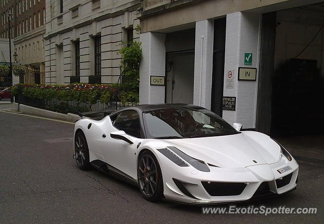 Ferrari 458 Italia spotted in London, United Kingdom