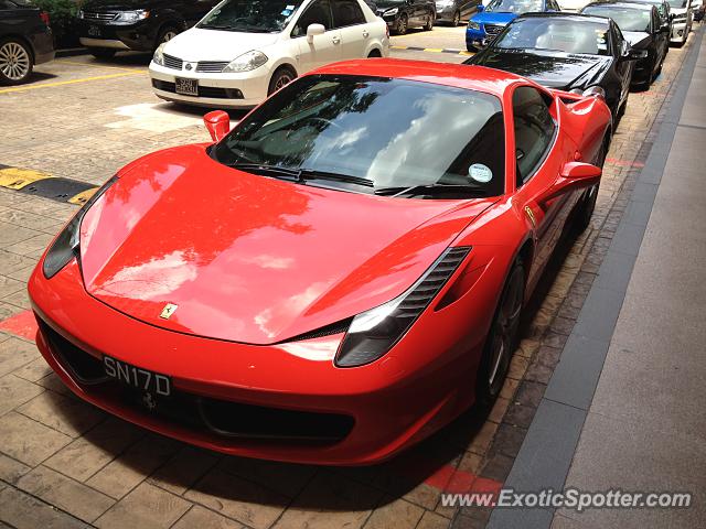 Ferrari 458 Italia spotted in City, Singapore
