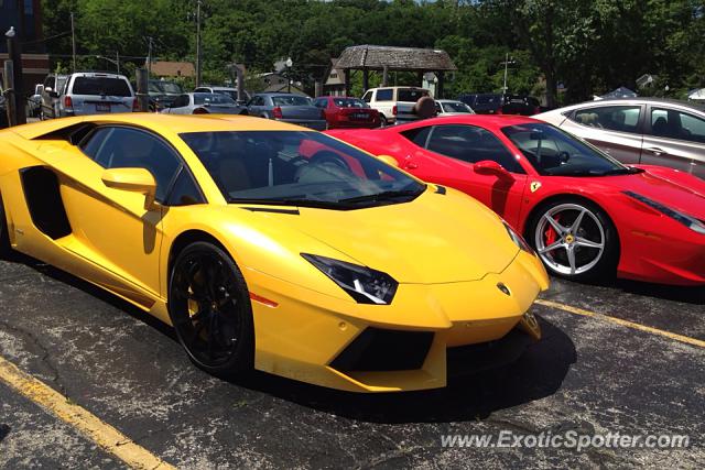 Lamborghini Aventador spotted in Algonquin, Illinois