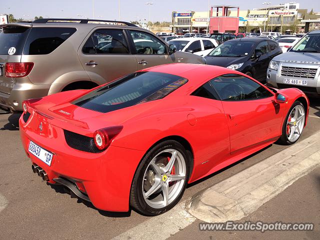 Ferrari 458 Italia spotted in Pretoria, South Africa