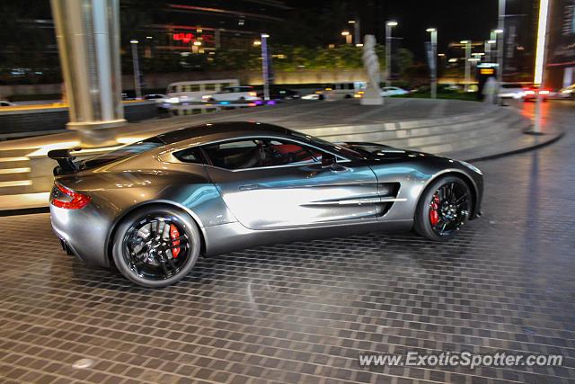 Aston Martin One-77 spotted in Dubai, United Arab Emirates