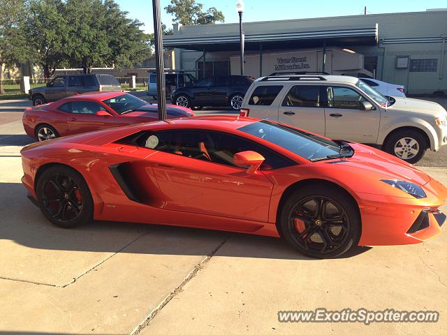 Lamborghini Aventador spotted in Bastrop, United States