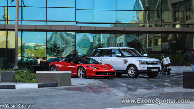 Ferrari 458 Italia spotted in Dubai, United Arab Emirates