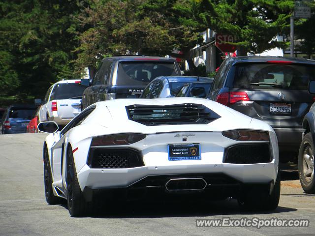Lamborghini Aventador spotted in Carmel, California