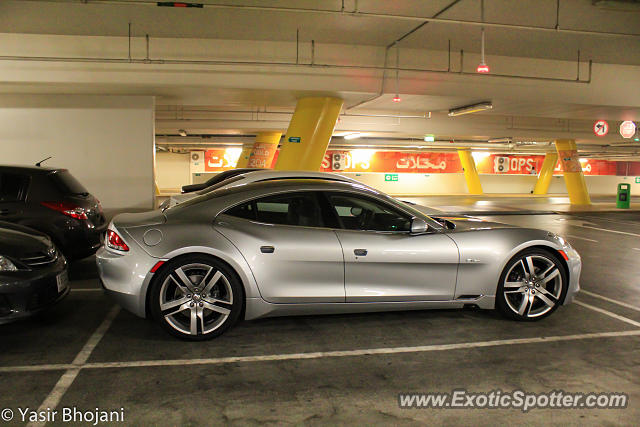 Fisker Karma spotted in Dubai, United Arab Emirates
