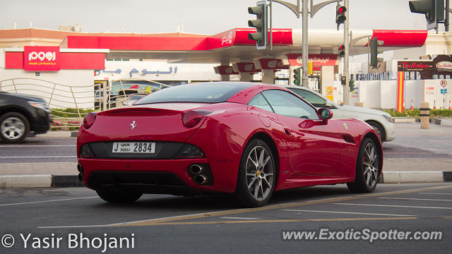 Ferrari California spotted in Dubai, United Arab Emirates