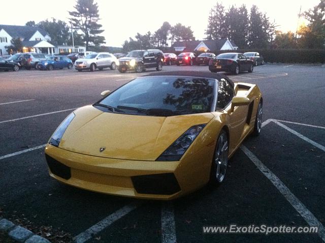 Lamborghini Gallardo spotted in Morristown NJ, New Jersey