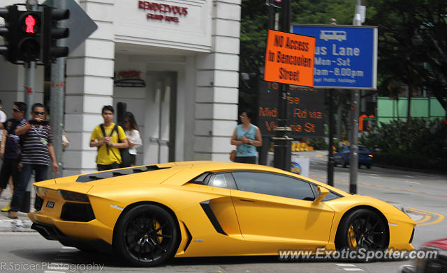 Lamborghini Aventador spotted in Some where in, Singapore