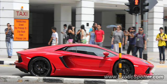 Lamborghini Aventador spotted in Some where in, Singapore
