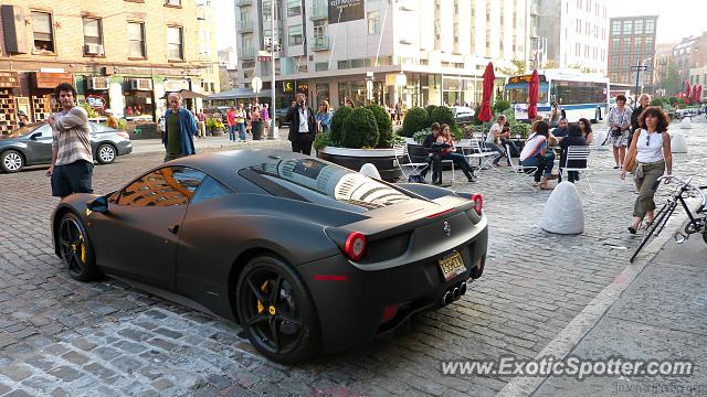Ferrari 458 Italia spotted in Manhattan, New York