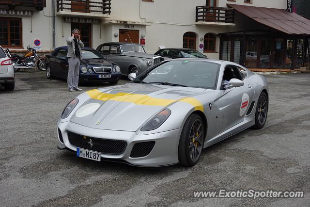 Ferrari 599GTO spotted in Alps, France