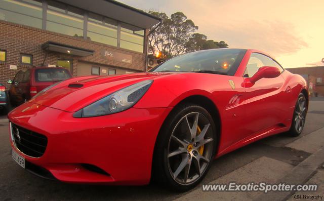 Ferrari California spotted in Sydney, Australia