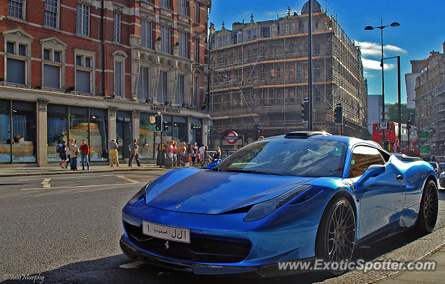 Ferrari 458 Italia spotted in London, United Kingdom
