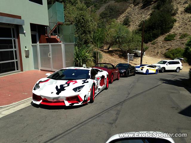 Lamborghini Aventador spotted in Hollywood, California