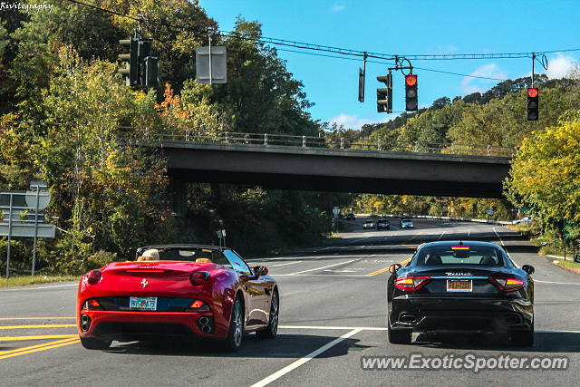 Ferrari California spotted in Bedford, New York