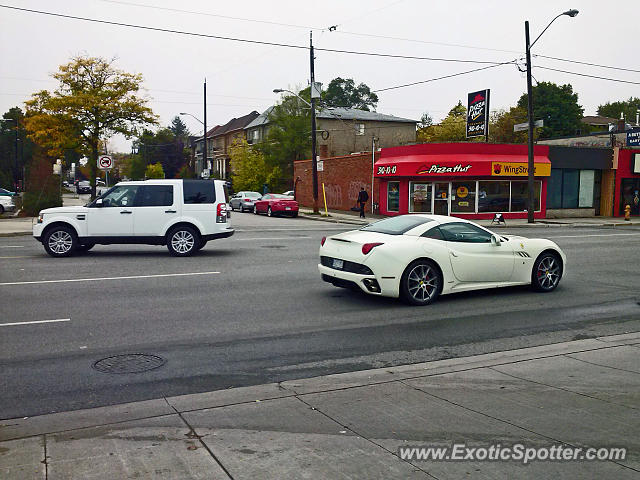 Ferrari California spotted in Toronto, Canada