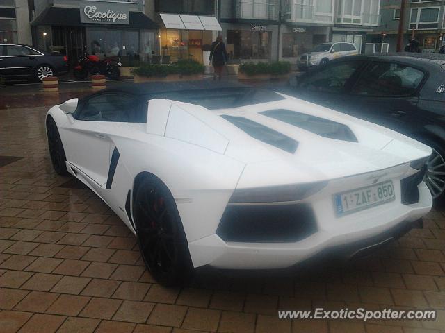 Lamborghini Aventador spotted in Knokke, Belgium