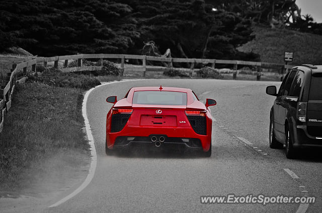 Lexus LFA spotted in Pebble Beach, California