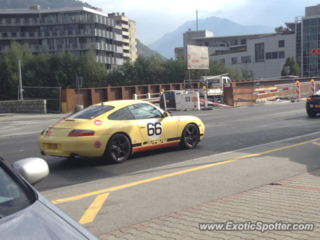 Porsche 911 spotted in Visp, Switzerland