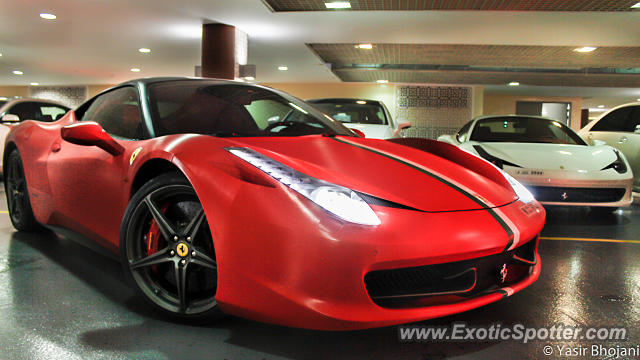 Ferrari 458 Italia spotted in Dubai, United Arab Emirates