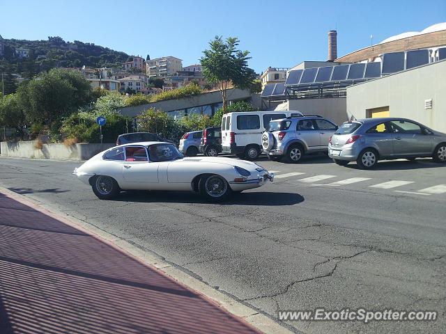 Jaguar E-Type spotted in Imperia, Italy