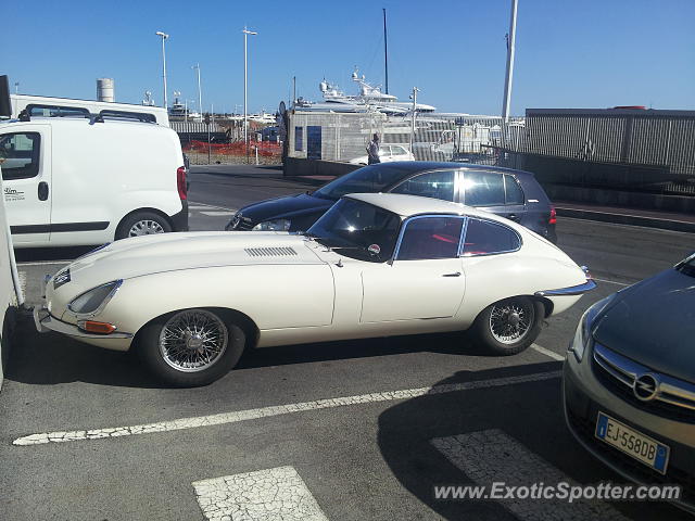 Jaguar E-Type spotted in Imperia, Italy