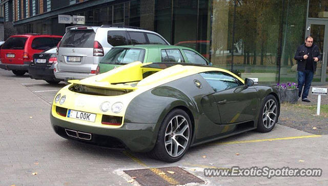 Bugatti Veyron spotted in Vilnius, Lithuania