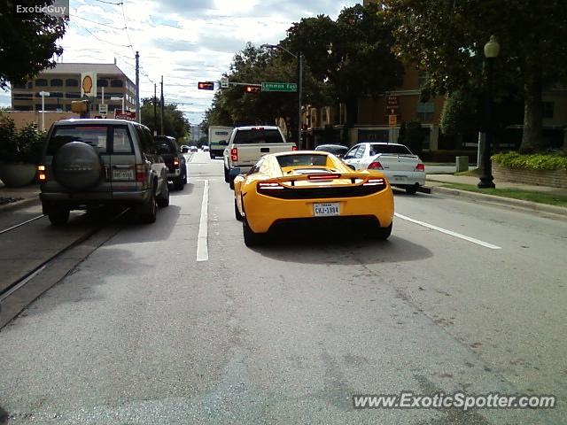 Mclaren MP4-12C spotted in Dallas, Texas