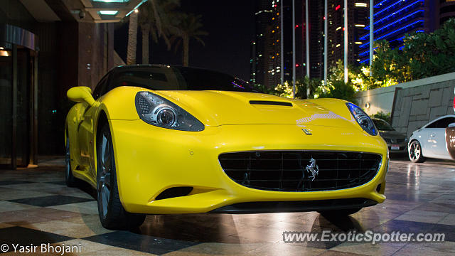 Ferrari California spotted in Dubai, United Arab Emirates