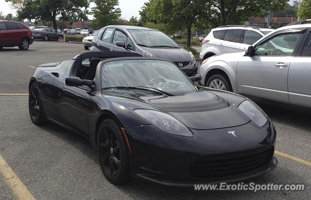 Tesla Roadster spotted in Bloomington, Indiana