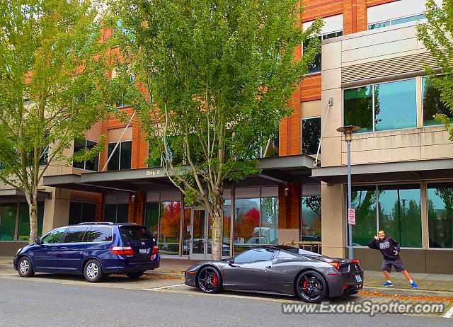 Ferrari 458 Italia spotted in Redmond, Washington