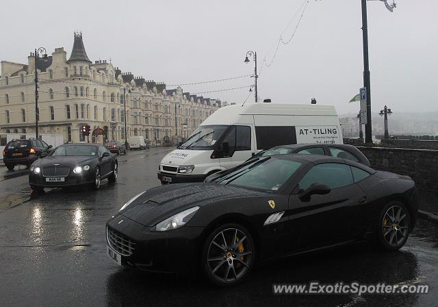 Ferrari California spotted in Douglas, United Kingdom
