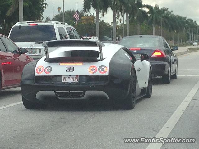 Bugatti Veyron spotted in West Palm Beach, Florida