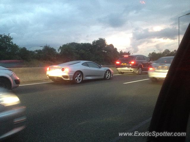 Ferrari 360 Modena spotted in A4 highway, France