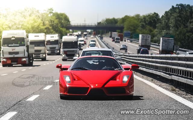 Ferrari Enzo spotted in A6 (Milan), Italy