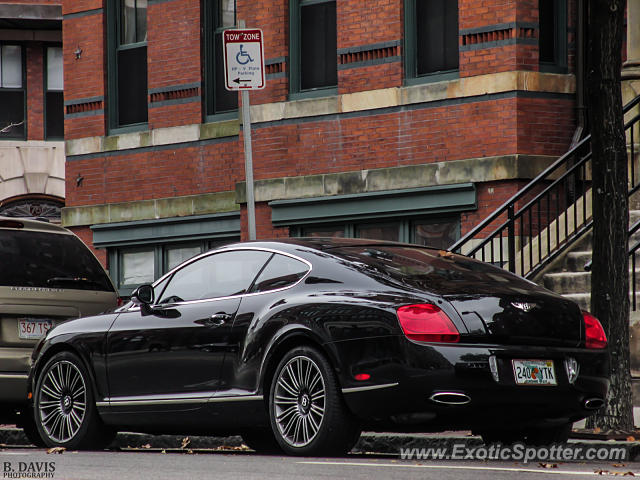 Bentley Continental spotted in Boston, Massachusetts